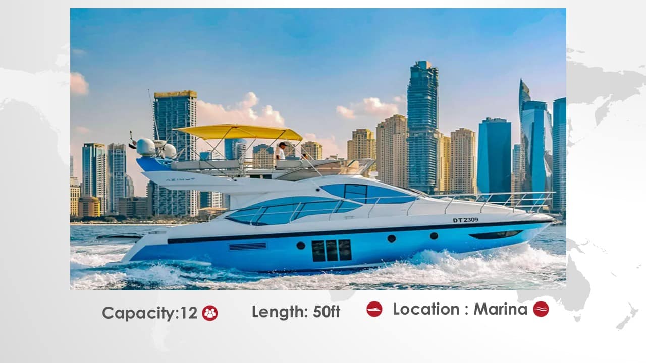 yacht 50 ft 12 pax